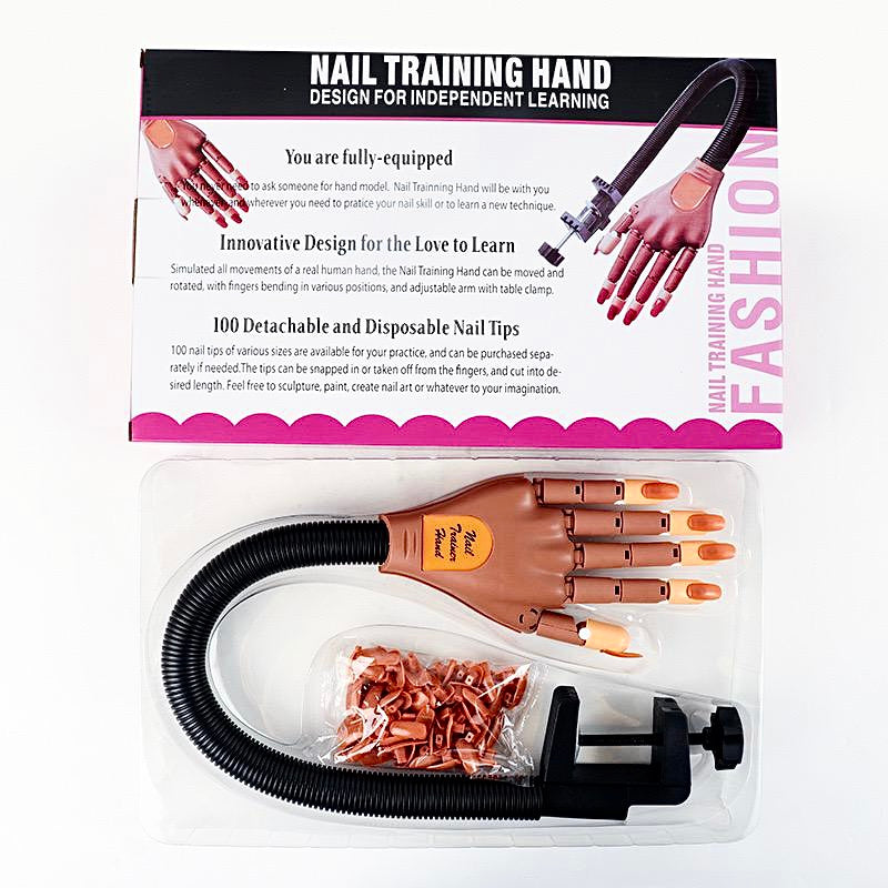 Nail training hand designed for outlet independent learning