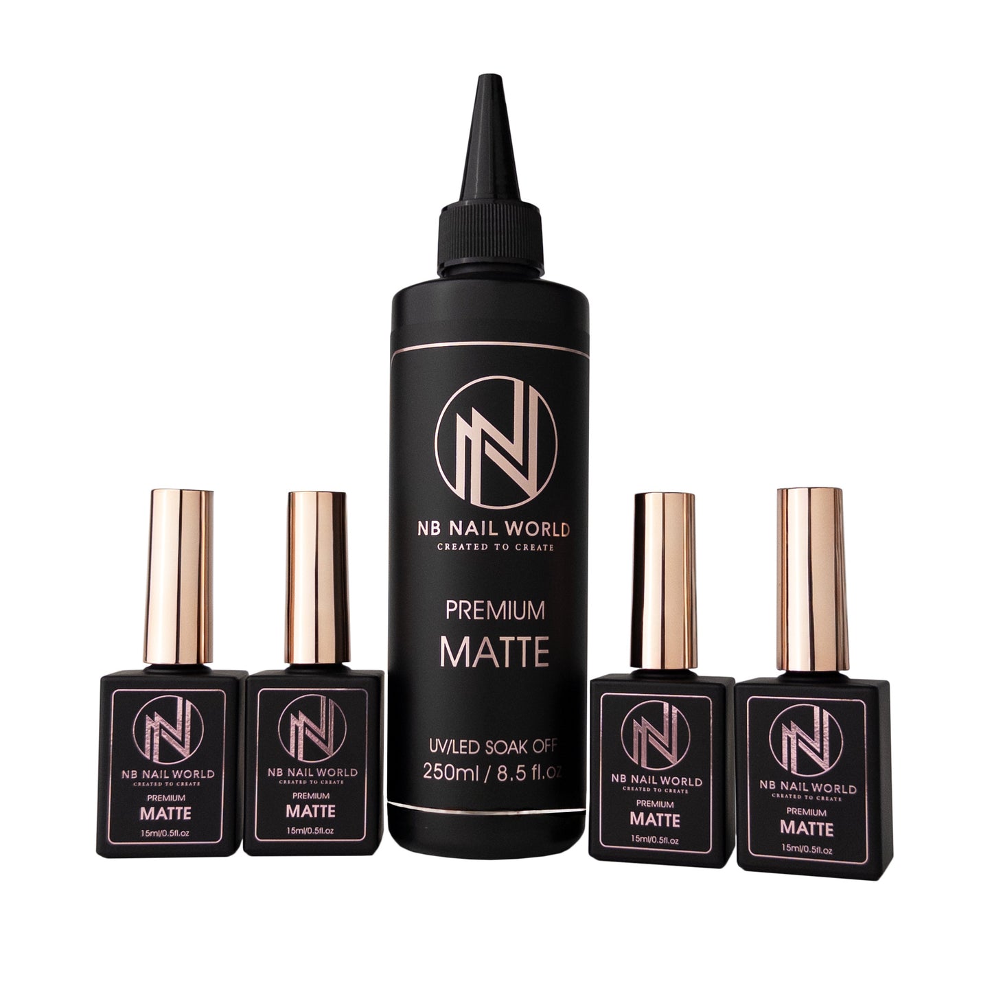 Premium Matte refill 8.50z + FREE 4 empty bottle (15ml)